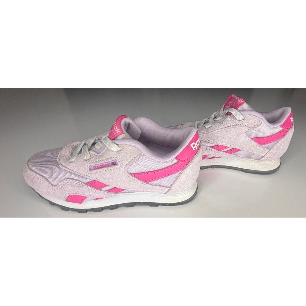 Reebok Classic Nylon Toddler Girls Sneakers Purple Pink Size 10